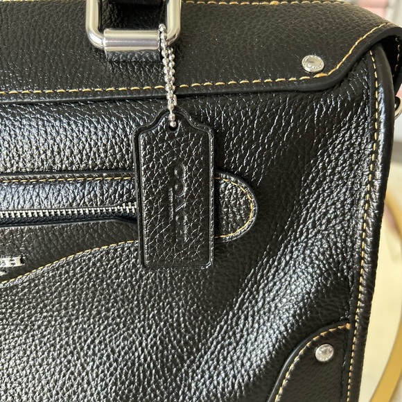 Coach Black Leather Millie Satchel NWT - Picture 16 of 16